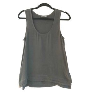 Dark Gray Silk Gypsy 05 Global Village Tank Top
